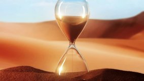 Timelapse shot of hourglass clock on red desert dunes. Time passing, deadline, urgency and mortality concept.
 - Powered by Shutterstock - Get 15% off with code: PIKWIZARD15