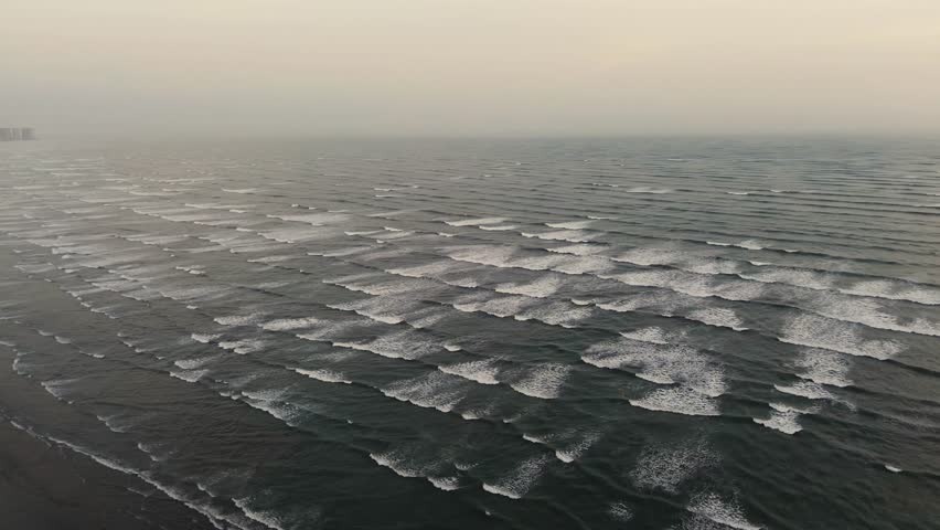 Aerial view of sea view Karachi Pakistan 