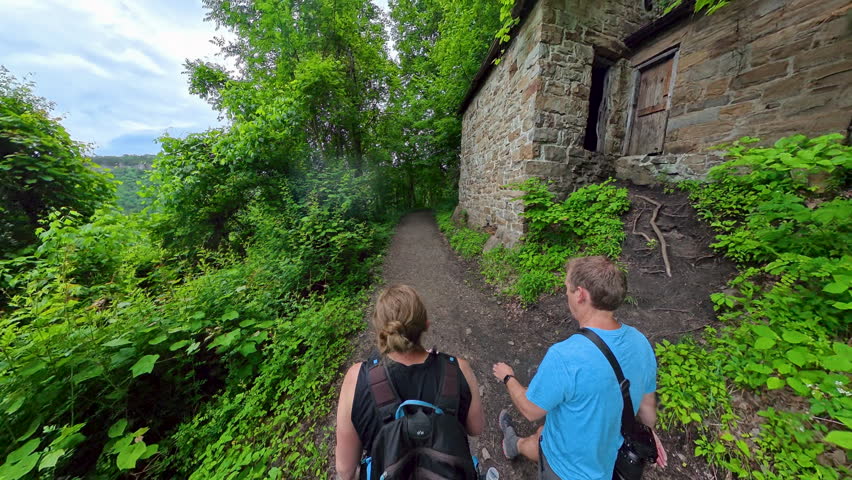Couple Hikes Along Kaymoor Trail in New River Gorge National Park