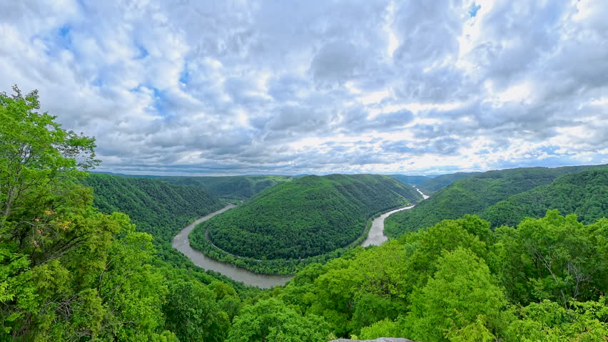 Panning Over New River Gorge National Park