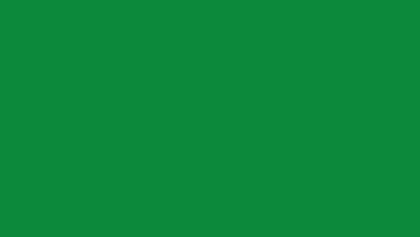 Hand Drawn Circle Animation Green Screen White Doodle Round Border Motion Graphic