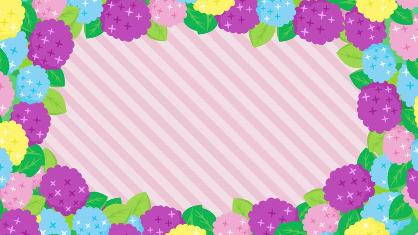 An animation of a hydrangea frame.
