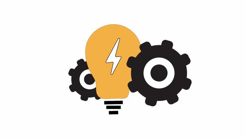 Idea Gear Business Animation Icon