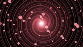 Monochrome spiral vortex with bokeh dots background animation, Abstract spiral tunnel with concentric rings - Powered by Shutterstock - Get 15% off with code: PIKWIZARD15