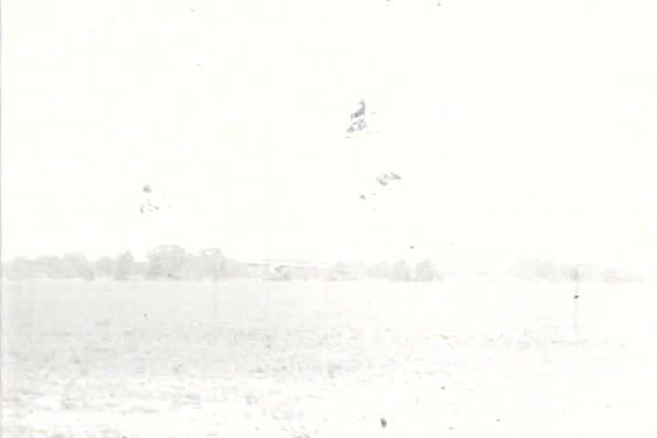 1910s - Charles Lindbergh lands the Spirit Of St. Louis at an airfield in 1919 and people purchase tickets for a commercial sightseeing flight.