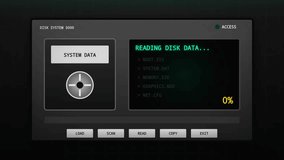 Retro Computer System Data Loading Processing Screen Animation - Powered by Shutterstock - Get 15% off with code: PIKWIZARD15