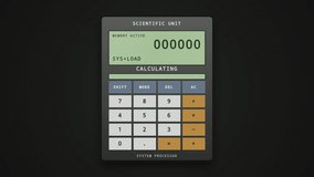 Retro Digital Calculator Display Showing Data Processing and Calculation - Powered by Shutterstock - Get 15% off with code: PIKWIZARD15
