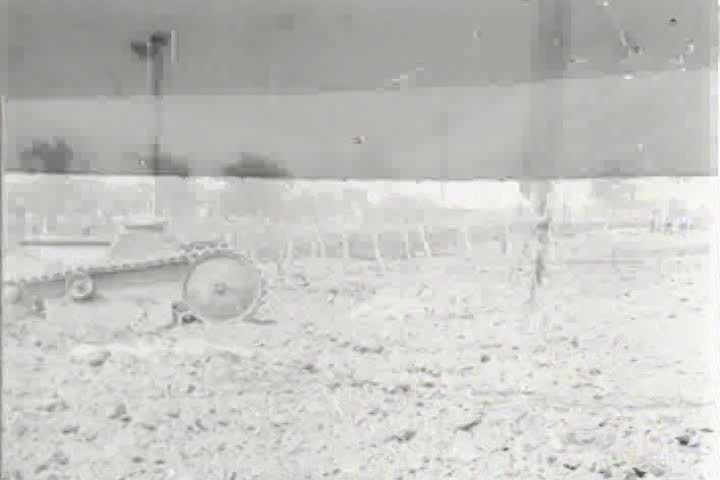 1910s - Early shots of army tanks being tested in 1919.