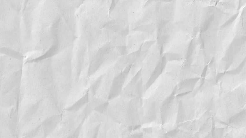 Grey crumpled paper texture stop motion. Abstract creased surface background animation.