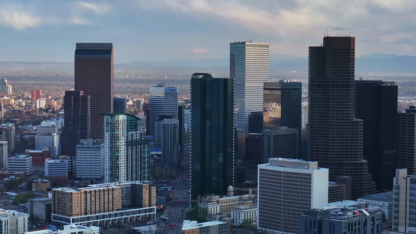 Aerial drone footage showcases Denver