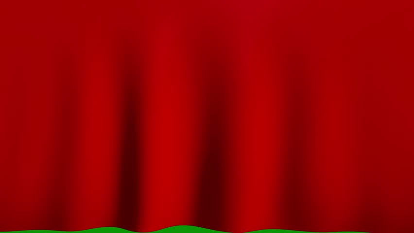 Red curtain border flag cloth ribbon graphic green screen animation Animated chroma key video element for editing, compositing, overlays, motion graphics, social media videos, presentations, and creative visual projects