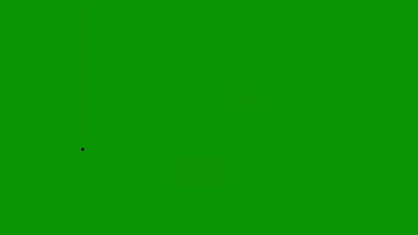 Drawing cloud black outline snail stars graphic green screen animation Animated chroma key video element for editing, compositing, overlays, motion graphics, social media videos, presentations, and creative visual projects