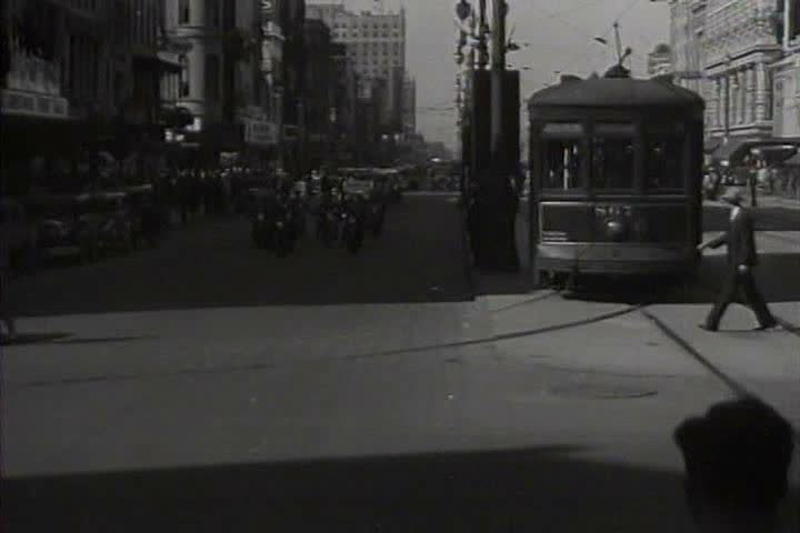 1920s - Cars and traffic on the streets of New Orleans in 1926.