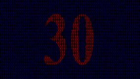 futuristic 30 second timer on digital binary background,30 second timer  animation video on binary background,abstract binary code countdown timer animation - Powered by Shutterstock - Get 15% off with code: PIKWIZARD15