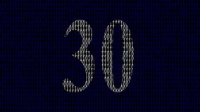 futuristic 30 second timer on digital binary background,30 second timer  animation video on binary background,abstract binary code countdown timer animation - Powered by Shutterstock - Get 15% off with code: PIKWIZARD15