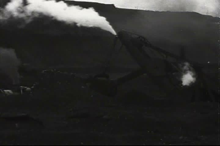 1920s - Strip mining activities in 1928.