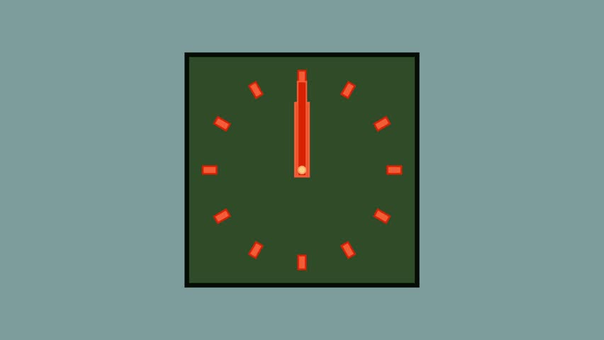 Text animation AGENCY VS INHOUSE on clocks on a blue grey background.