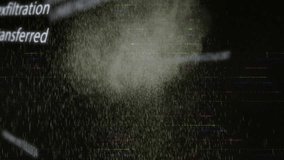 Faint mist and transferred text starting plume thickening, dispersing, revealing binary column. Cloud, dust, aerosol, particles, glitch, scanlines, streaks - Powered by Shutterstock - Get 15% off with code: PIKWIZARD15