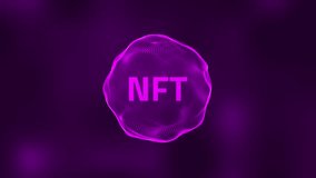 NFT Non-Fungible Token Digital Particle Sphere Loop - Powered by Shutterstock - Get 15% off with code: PIKWIZARD15