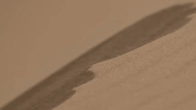 A close-up view capturing the fine texture of a desert sand dune ridge shifting under harsh sunlight - Powered by Shutterstock - Get 15% off with code: PIKWIZARD15