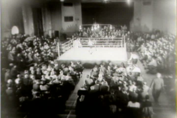 1940s - amateur boxing match 1941 Stock Footage Video (100% Royalty ...