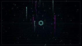 Digital data stream tunnel with glowing geometric structure in space - Powered by Shutterstock - Get 15% off with code: PIKWIZARD15