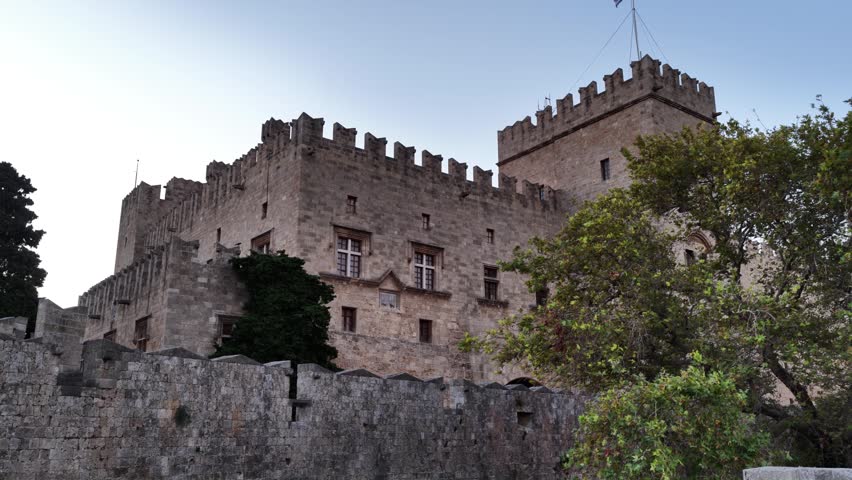 Palace of the Grand Master Rhodes Greece historic island view