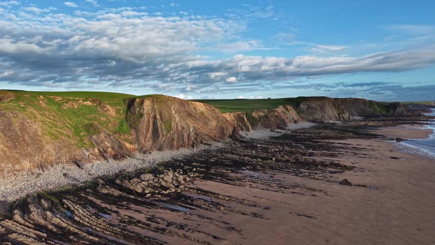 Natural coastal landscape of the North West coast of Cornwall