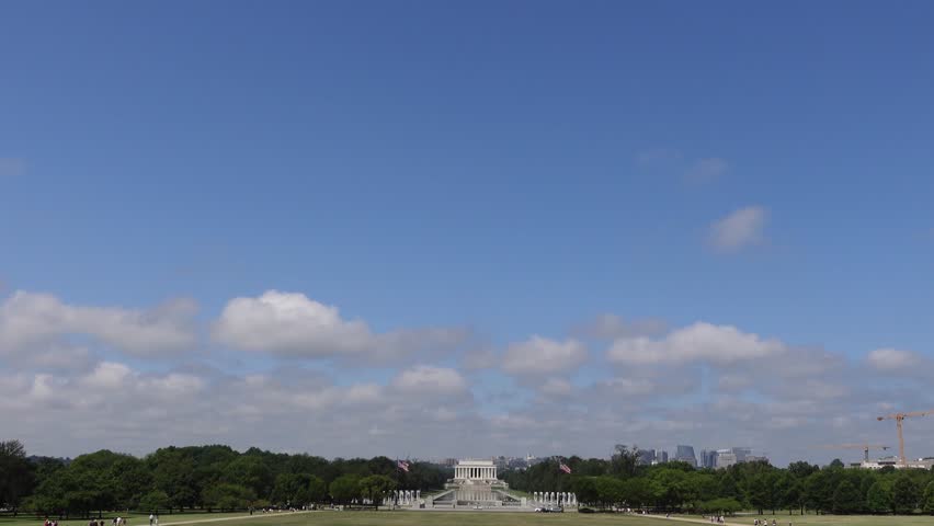 Iconic Lincoln Memorial National Landmark in Washington DC, USA.