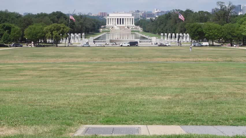 Iconic Lincoln Memorial National Landmark in Washington DC, USA.