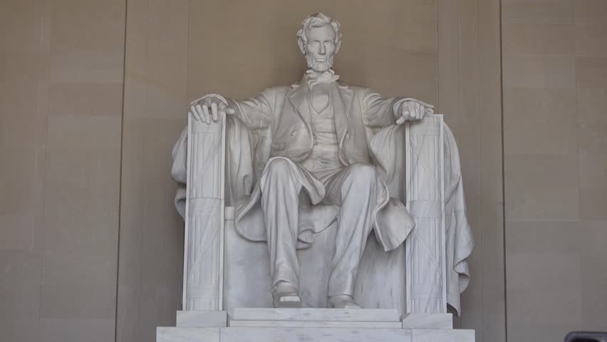 Iconic Lincoln Memorial National Landmark in Washington DC, USA.