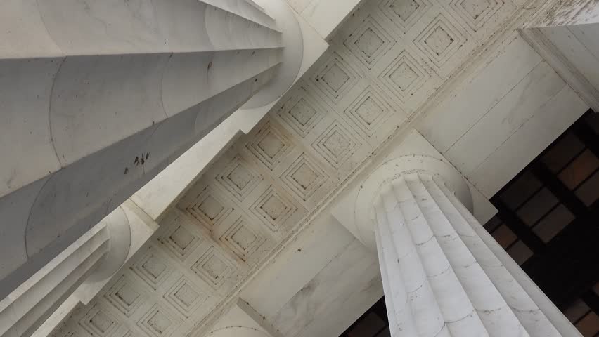 Iconic Lincoln Memorial National Landmark in Washington DC, USA.