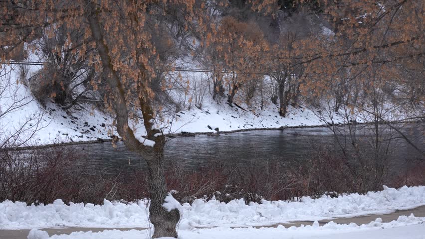 snowy river in Colorado usa