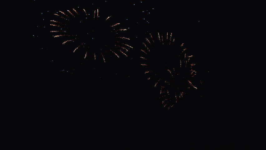 Spectacular Colorful Fireworks in the Night Sky