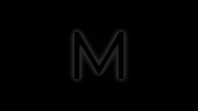Letter M of the English alphabet in neon style with a transparent background, alpha channel - Powered by Shutterstock - Get 15% off with code: PIKWIZARD15
