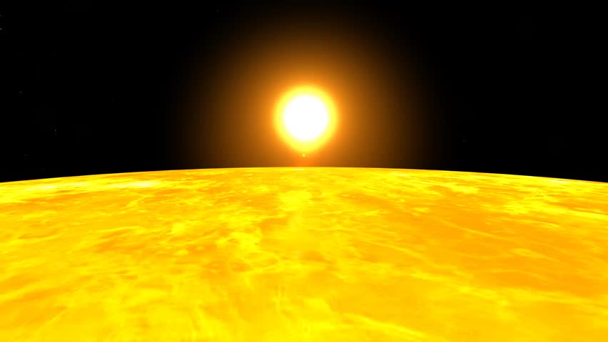 Venus planet and space 4k. 3d animation