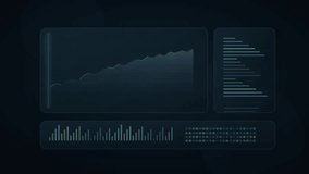Data dashboard interface displaying financial growth charts and analytical metrics for business intelligence - Powered by Shutterstock - Get 15% off with code: PIKWIZARD15