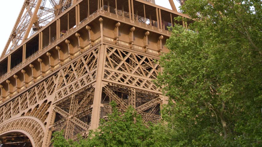 Low angle shot of the Eiffel Tower