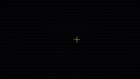 Digital scope crosshair overlay scanning on a black screen display - Powered by Shutterstock - Get 15% off with code: PIKWIZARD15
