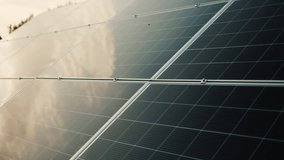 Solar panels reflecting sky, clean energy concept, renewable power. - Powered by Shutterstock - Get 15% off with code: PIKWIZARD15