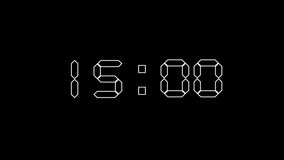 15 second timer countdown on transparent background; digital clock. Perfect for web, video,
presentations, and apps. - Powered by Shutterstock - Get 15% off with code: PIKWIZARD15