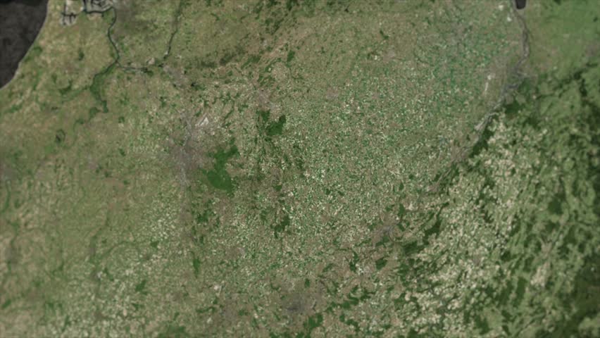 BELGIUM Map Animation with White Borders, Digital Country Borders and Light Transition Background