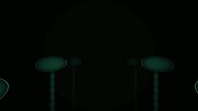 Abstract Bioluminescent Glowing Alien Flora Moving In Dark Space - Powered by Shutterstock - Get 15% off with code: PIKWIZARD15