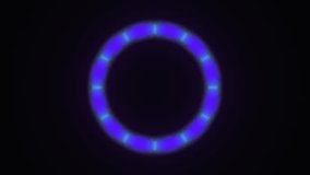 Glowing neon ring with glitch effect and horizontal scan lines - Powered by Shutterstock - Get 15% off with code: PIKWIZARD15