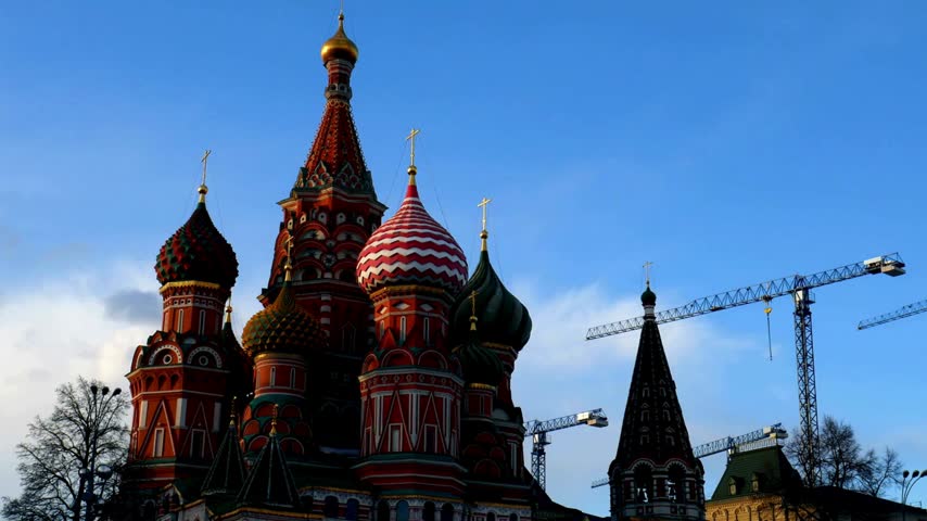 4K Cinematic View of Saint Basil