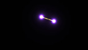 Glowing violet nodes connected by light beams moving against black background - Powered by Shutterstock - Get 15% off with code: PIKWIZARD15