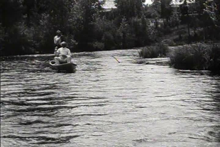 1910s - Fresh water fishing in 1919.