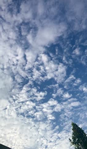 sky view with clouds and blue sky during the afternoon