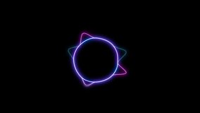 Neon Audio Waveform Forming A Glowing Circular Visualizer On A Black Background. Dynamic Sound Wave Edges Pulse And Shift Smoothly In A Seamless Loop, Vibrant Gradient Colors. - Powered by Shutterstock - Get 15% off with code: PIKWIZARD15