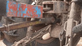Rusty Tractor Machinery Close Up with Chains - Powered by Shutterstock - Get 15% off with code: PIKWIZARD15